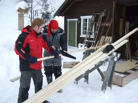 Skifabrikk på kulturstua i Ro