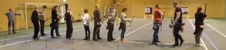 Bueskyttere på stram linje